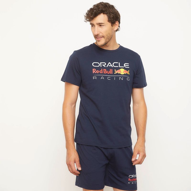 REDBULL - Pijama para Hombre Manga Corta de Algodón Oracle Red Bull Racing
