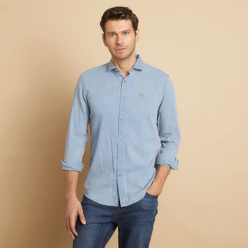 LA MARTINA - Camisa Hombre Manga larga de Algodón La Martina