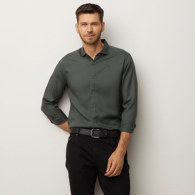 WOLF & HANK - Camisa Hombre Manga larga Slim Wolf & Hank