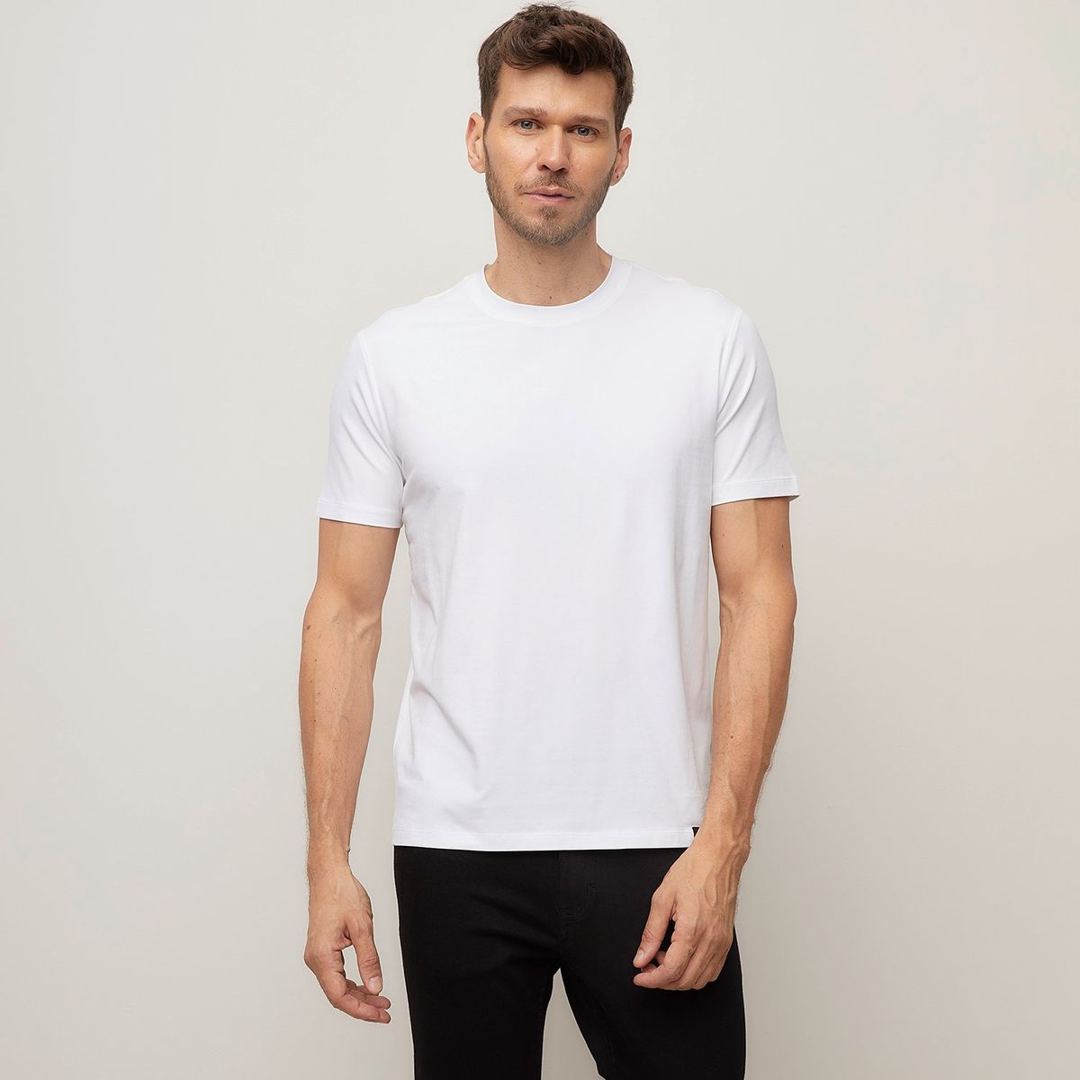 WOLF & HANK - Camiseta Hombre Manga corta de Algodón Wolf & Hank