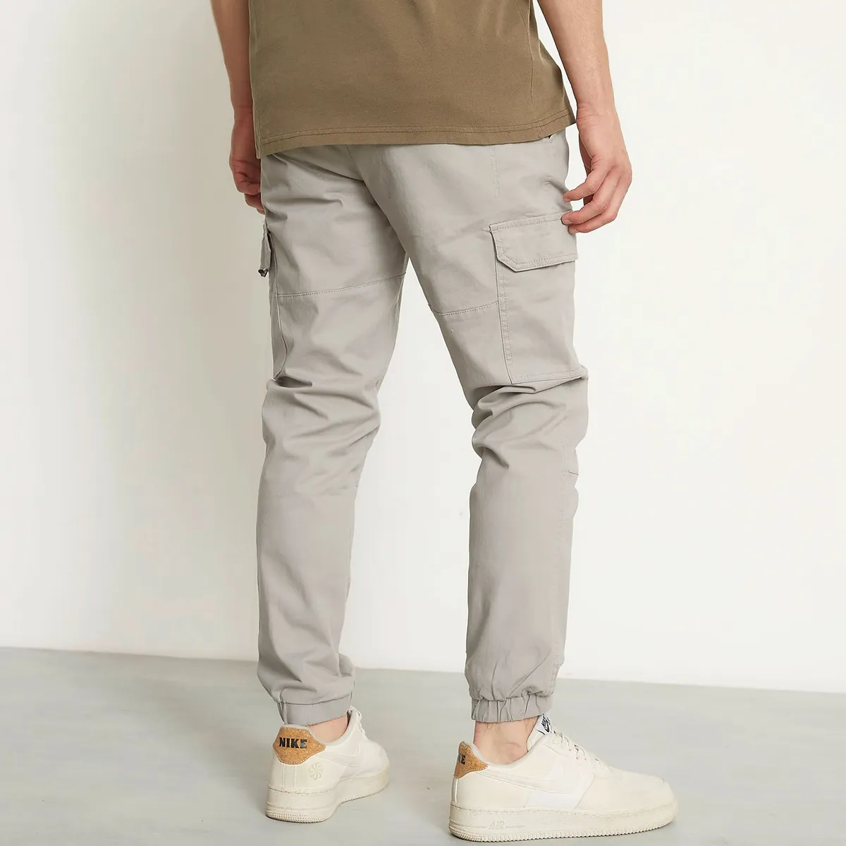 BEARCLIFF - Pantalón cargo Hombre Jogger de Algodón Largo 32 Bearcliff