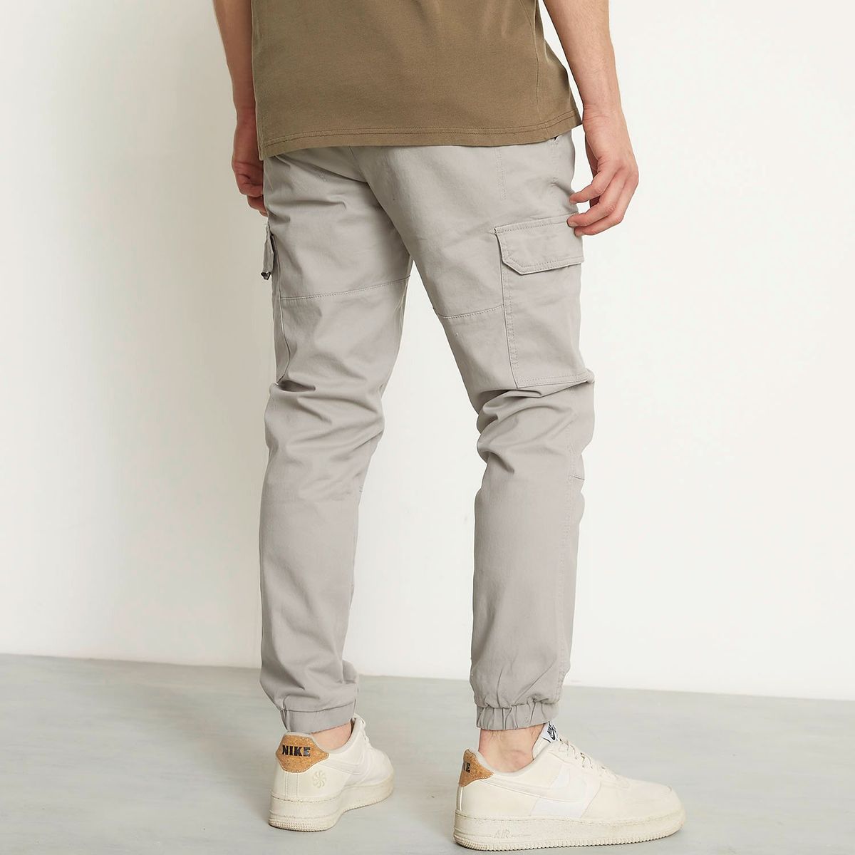 BEARCLIFF - Pantalón cargo Hombre Jogger de Algodón Largo 32 Bearcliff