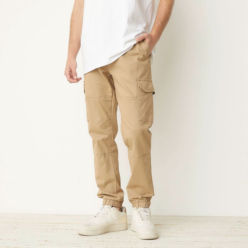 BEARCLIFF - Pantalón cargo Hombre Jogger de Algodón Bearcliff