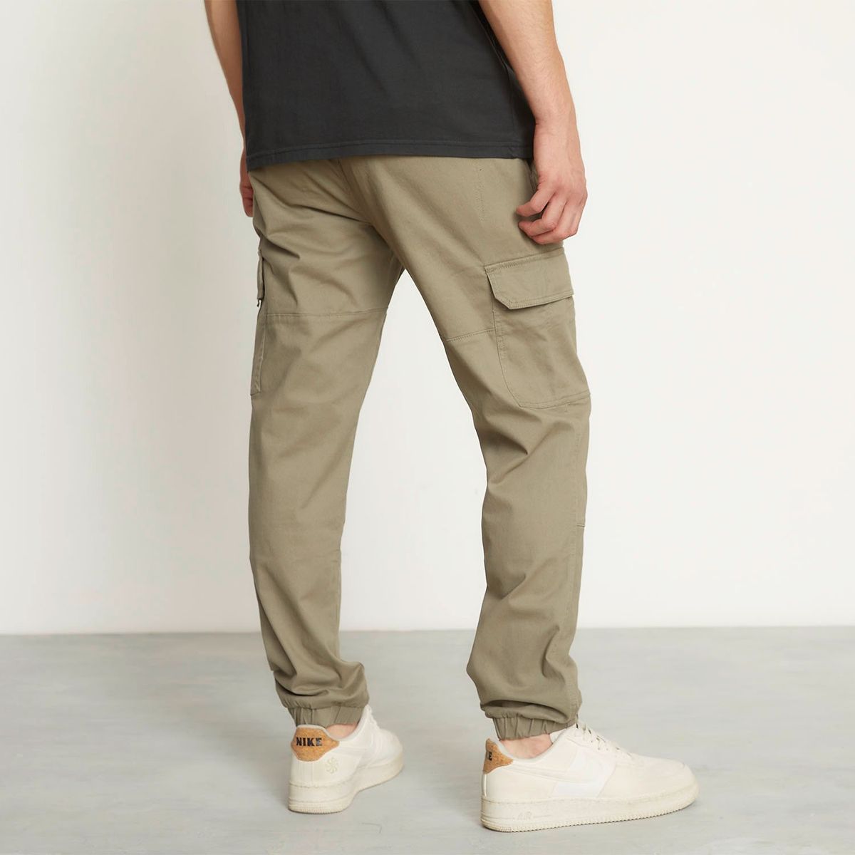 BEARCLIFF - Pantalón cargo Hombre Jogger de Algodón Largo 32 Bearcliff