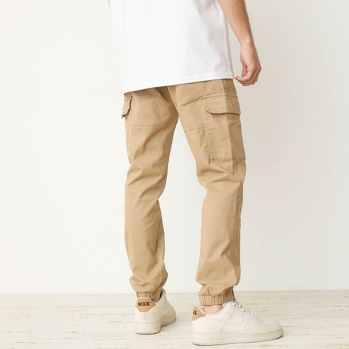 BEARCLIFF - Pantalón cargo Hombre Jogger de Algodón Largo 32 Bearcliff