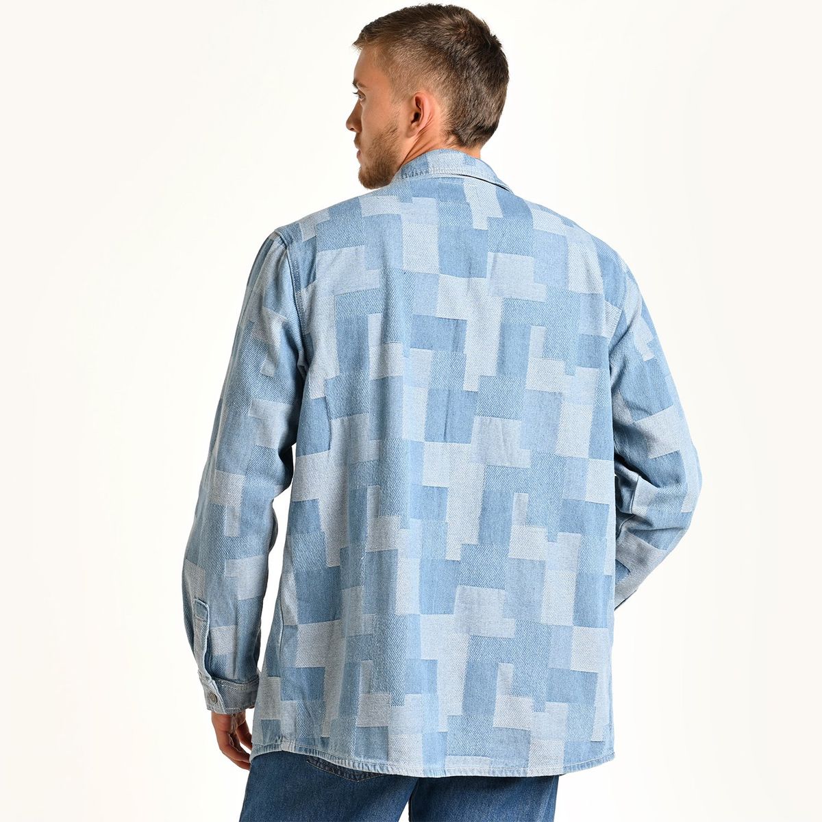 BEARCLIFF - Chaqueta de jean Hombre de Algodón Bearcliff