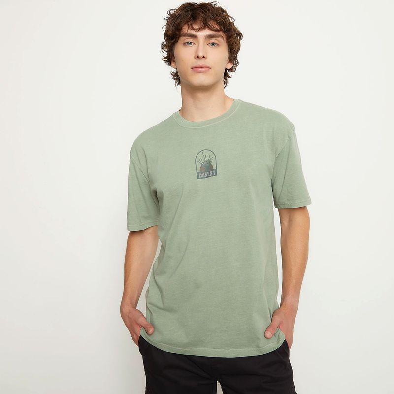 BEARCLIFF - Camiseta Hombre Manga corta con Estampado de Algodón Bearcliff