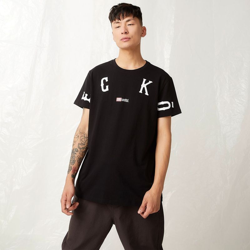 ECKO - Camiseta Hombre Manga corta con Logo de Algodón Ecko
