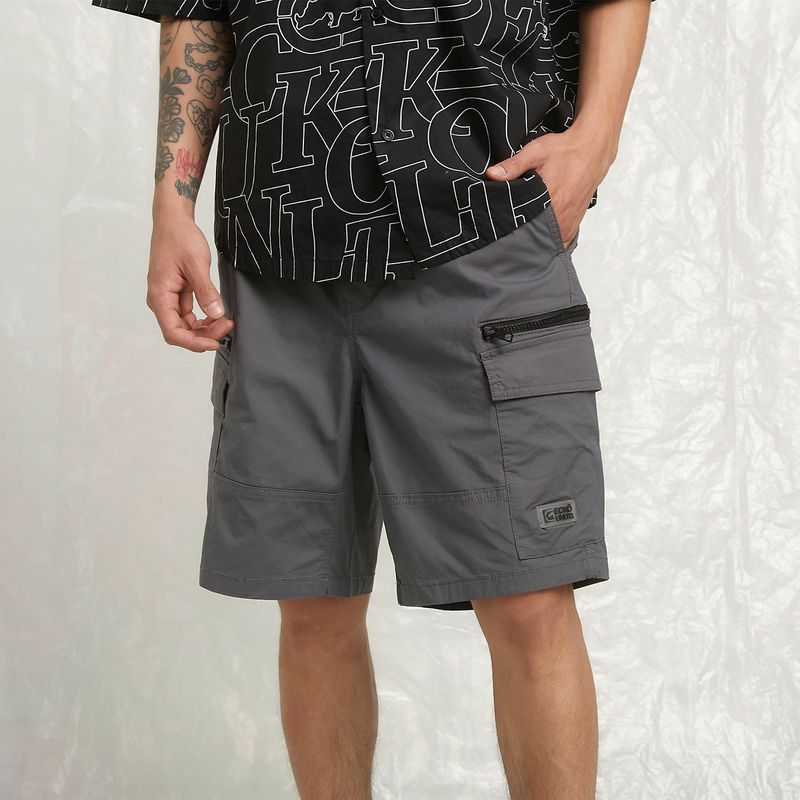 ECKO - Bermuda Hombre Cargo de Algodón Ecko