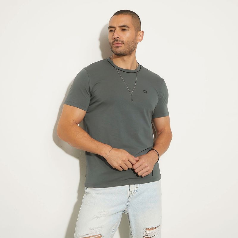 MOSSIMO - Camiseta Hombre Manga corta de Algodón Mossimo
