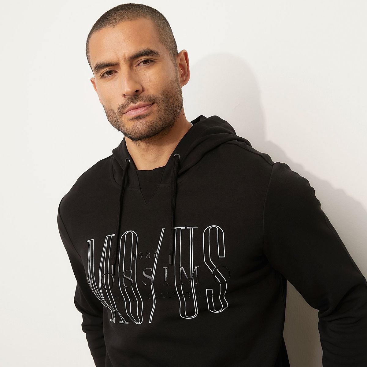 MOSSIMO - Hoodie Hombre con Logo de Algodón Mossimo