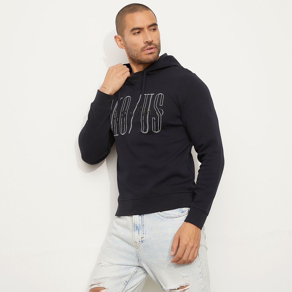 MOSSIMO - Hoodie Hombre con Logo de Algodón Mossimo