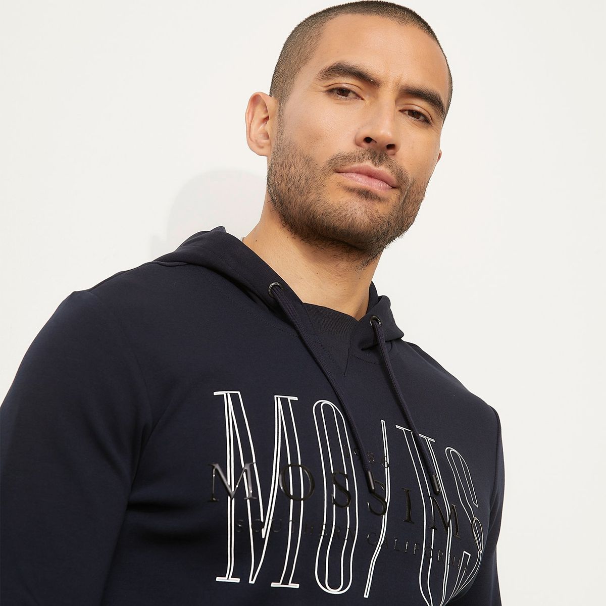 MOSSIMO - Hoodie Hombre con Logo de Algodón Mossimo