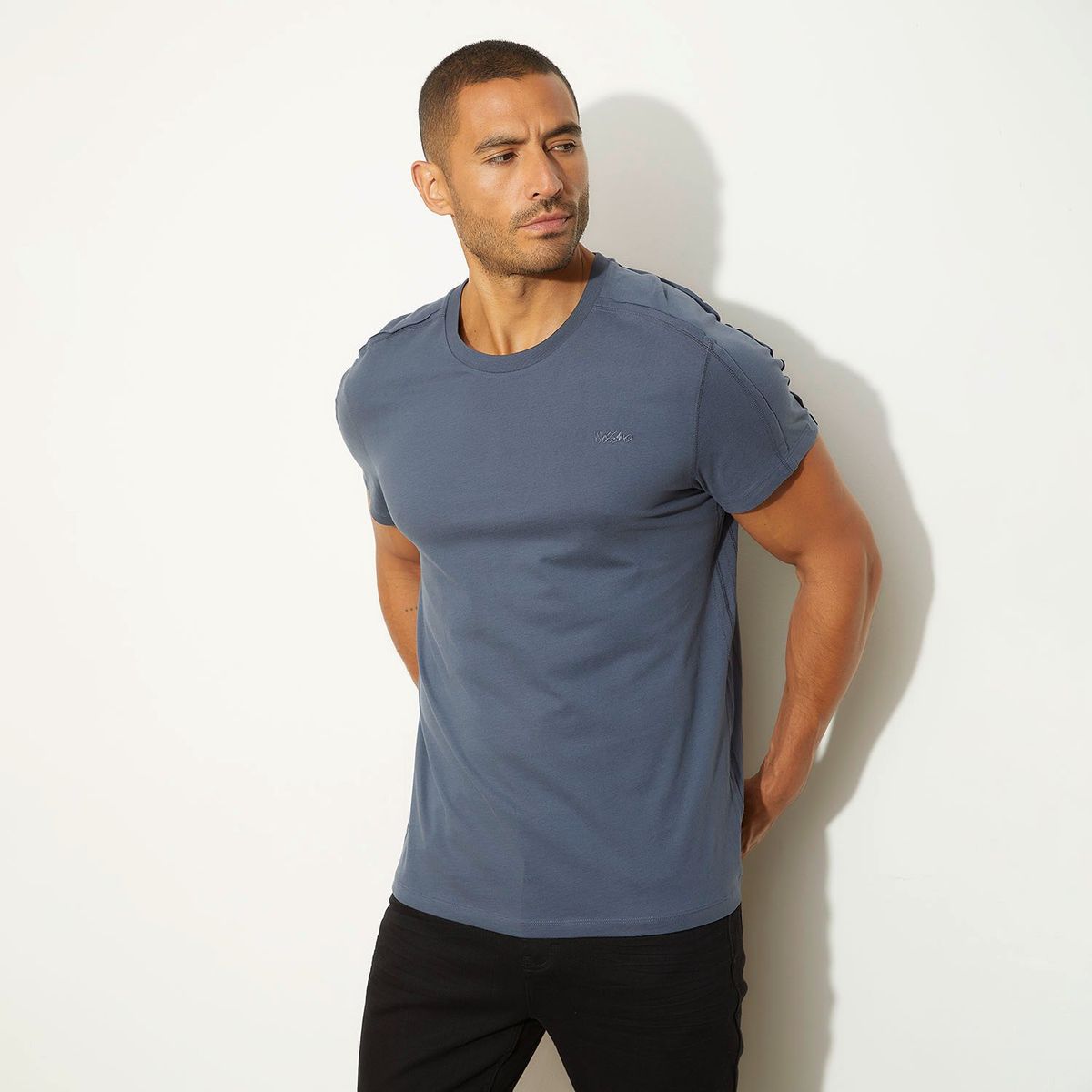 MOSSIMO - Camiseta Hombre Manga corta de Algodón Mossimo