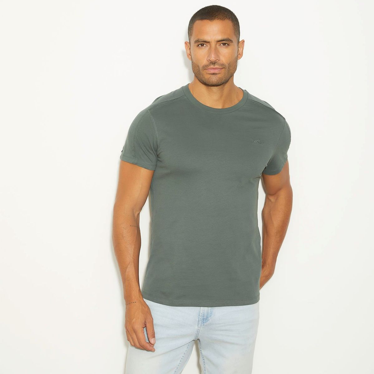 MOSSIMO - Camiseta Hombre Manga corta de Algodón Mossimo