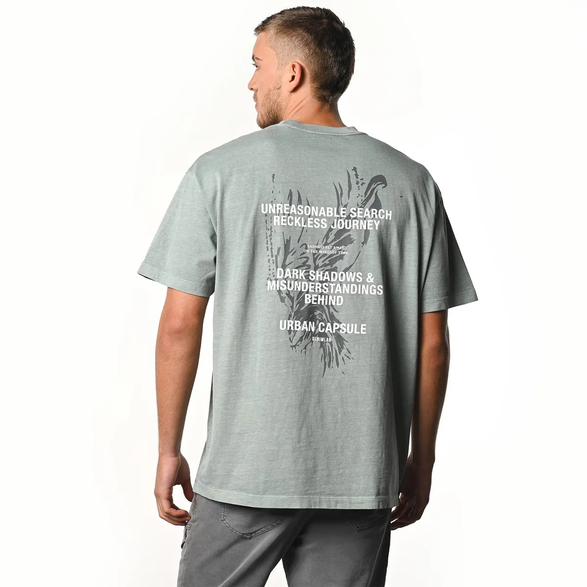 DENIMLAB - Camiseta Hombre Manga corta de Algodón Denimlab