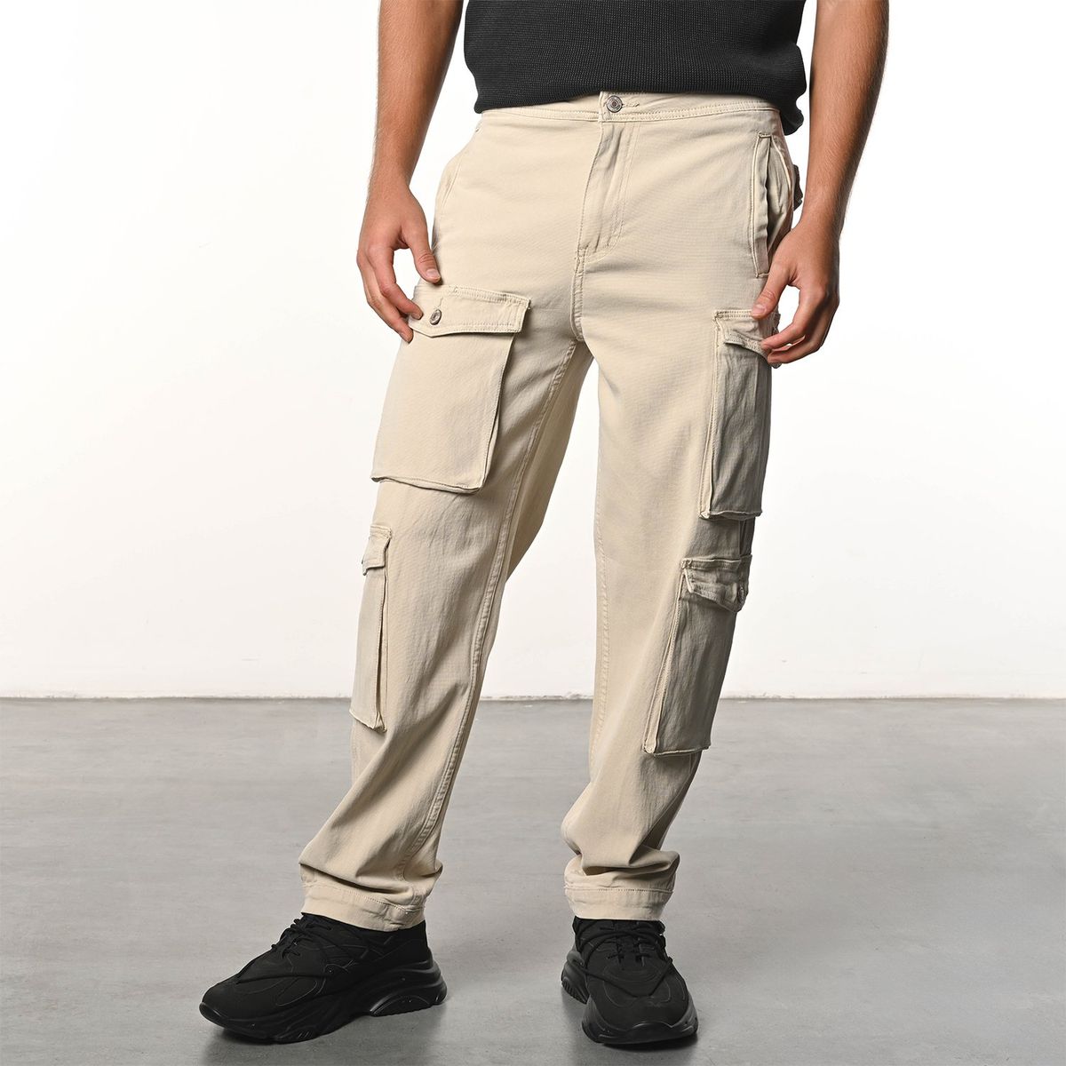 DENIMLAB - Pantalón cargo Hombre de Algodón Denimlab