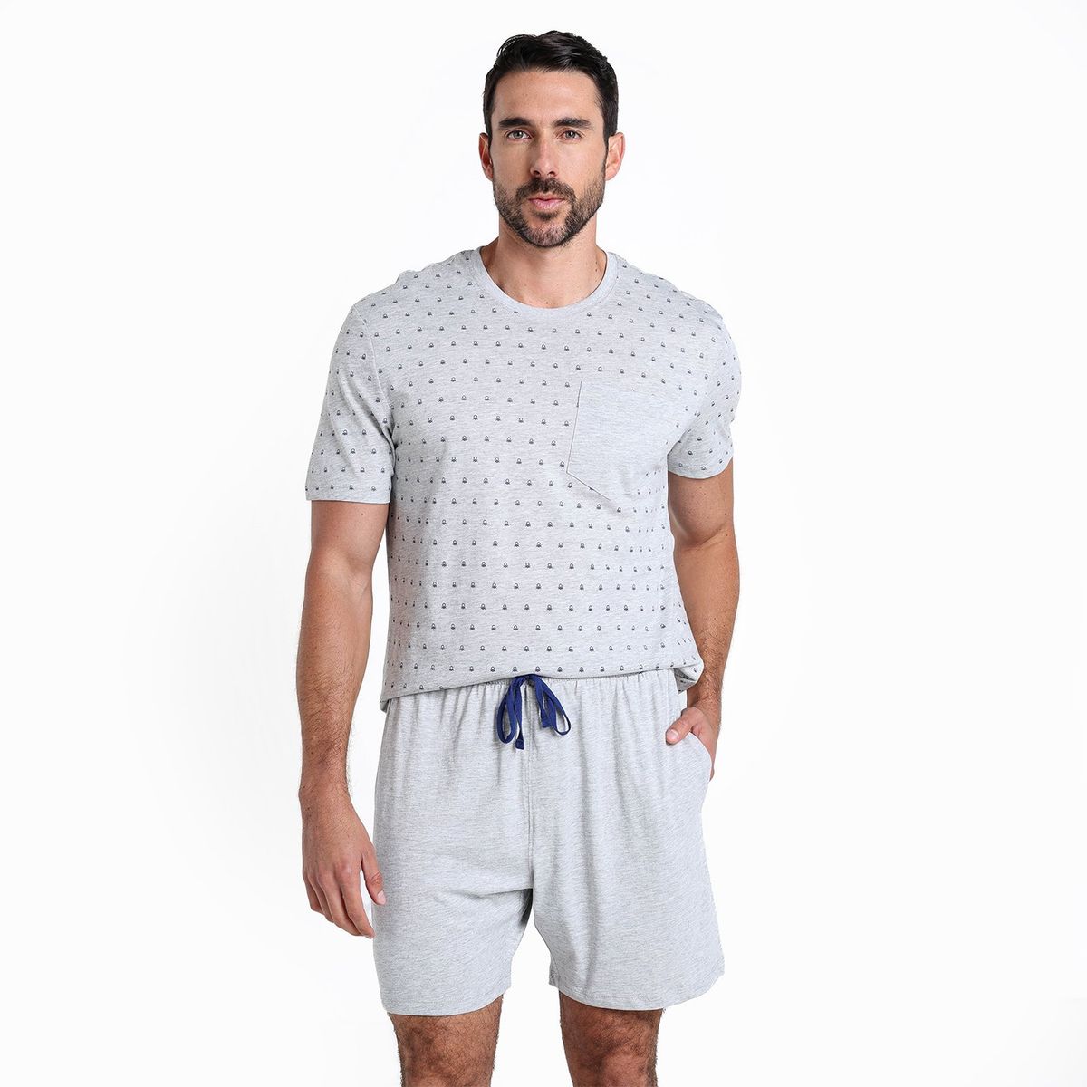 BENETTON - Pijama Hombre Manga corta de Algodón Benetton