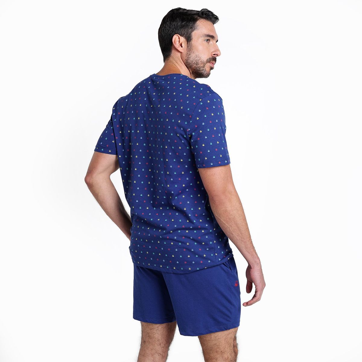 BENETTON - Pijama Hombre Manga corta de Algodón Benetton