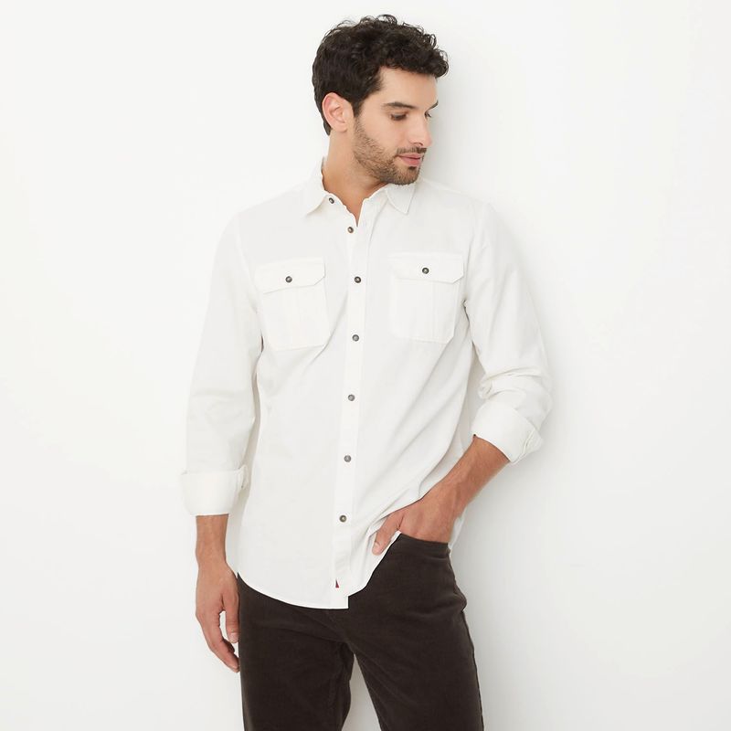 UNIVERSITY CLUB - Camisa Hombre Manga larga de Algodón University Club