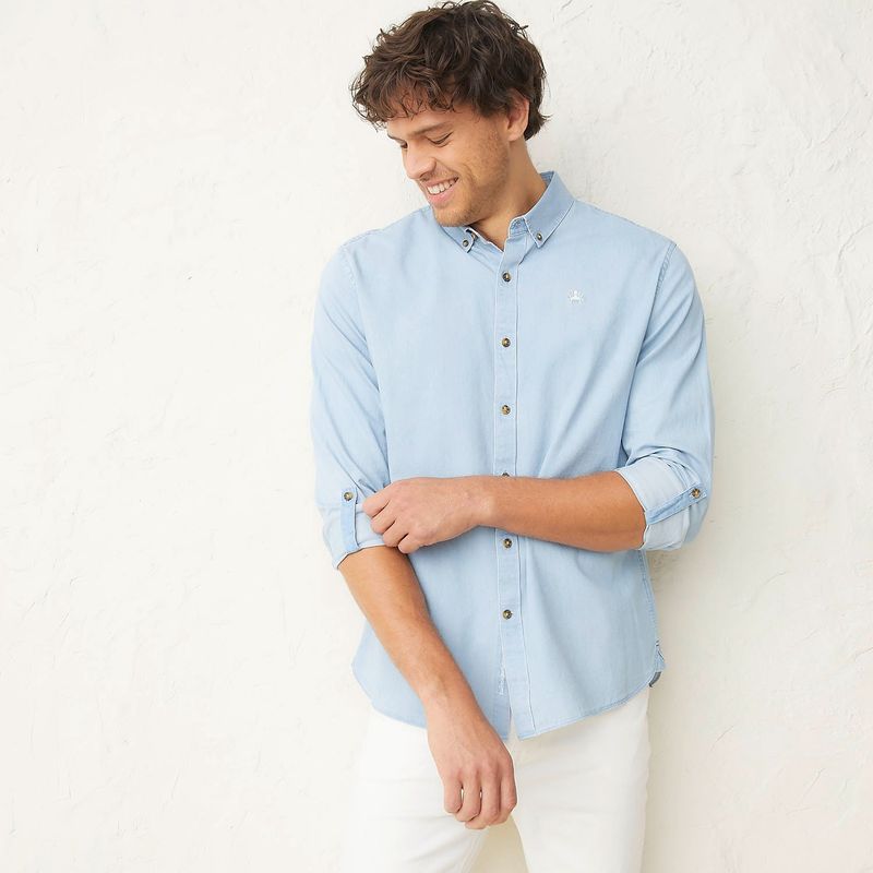 CASCAIS - Camisa Hombre Manga larga Slim de Algodón Cascais.