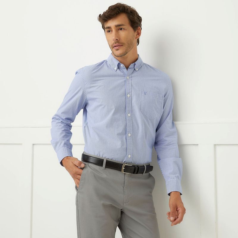 CHRISTIAN LACROIX - Camisa Hombre de Rayas Manga larga Recto de Algodón Christian Lacroix