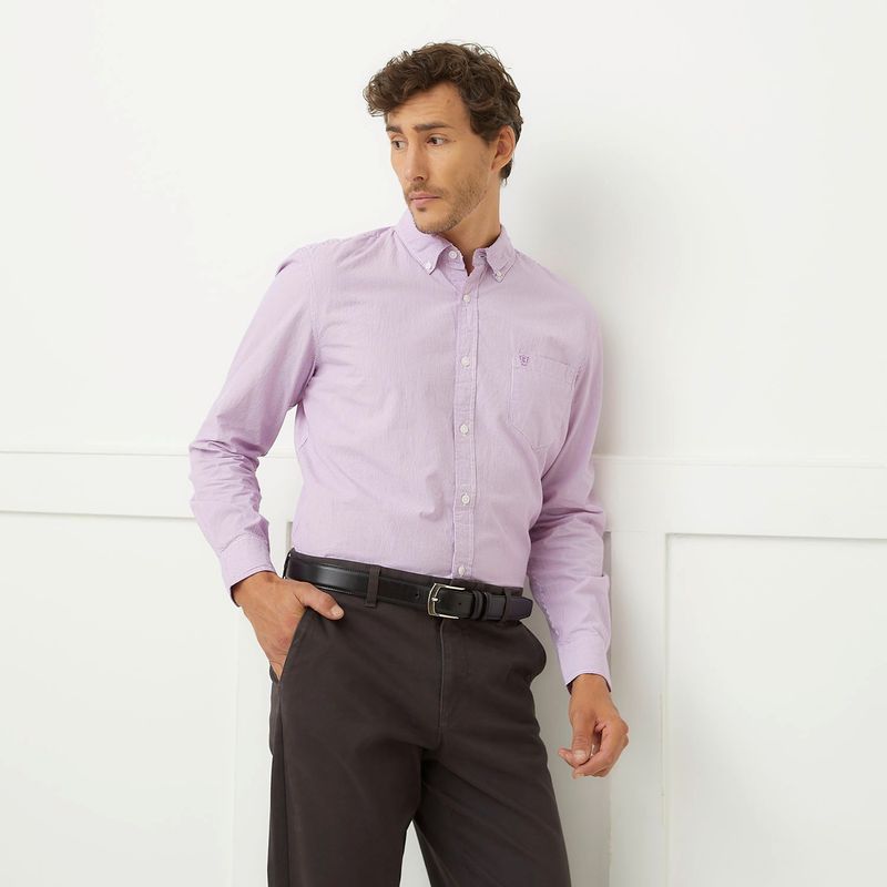 CHRISTIAN LACROIX - Camisa Hombre de Rayas Manga larga Recto de Algodón Christian Lacroix