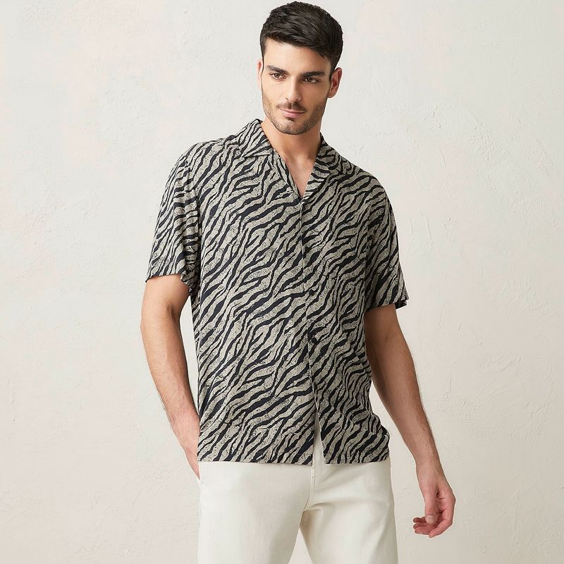 BASEMENT - Camisa Hombre Manga corta Basement
