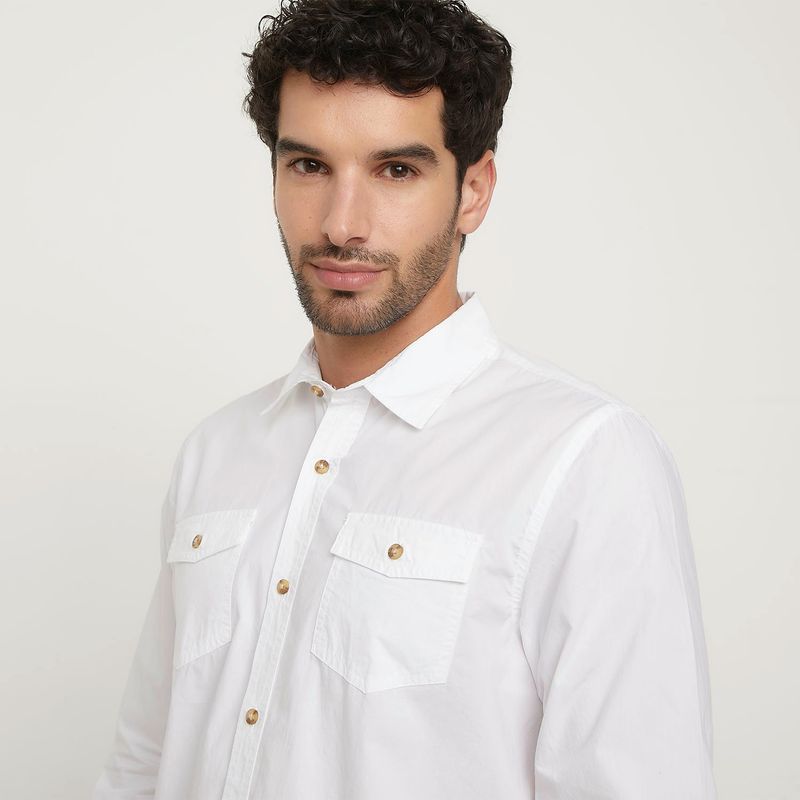 UNIVERSITY CLUB - Camisa Hombre Manga larga de Algodón University Club