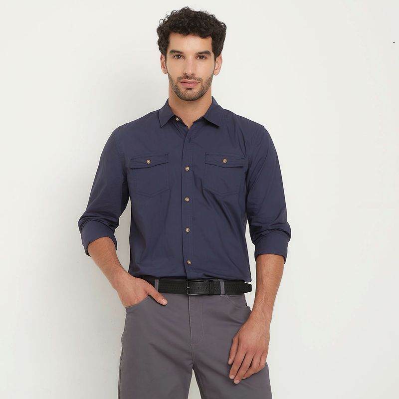 UNIVERSITY CLUB - Camisa Hombre Manga larga de Algodón University Club
