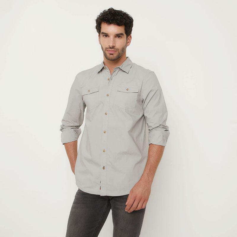 UNIVERSITY CLUB - Camisa Hombre Manga larga de Algodón University Club