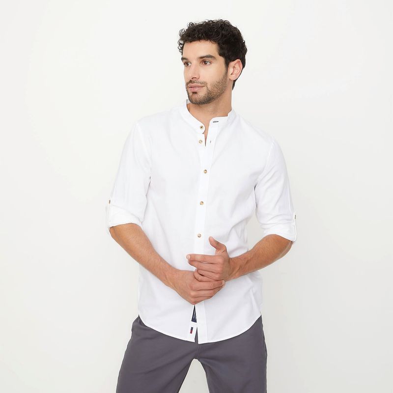 UNIVERSITY CLUB - Camisa Hombre Manga larga de Algodón University Club