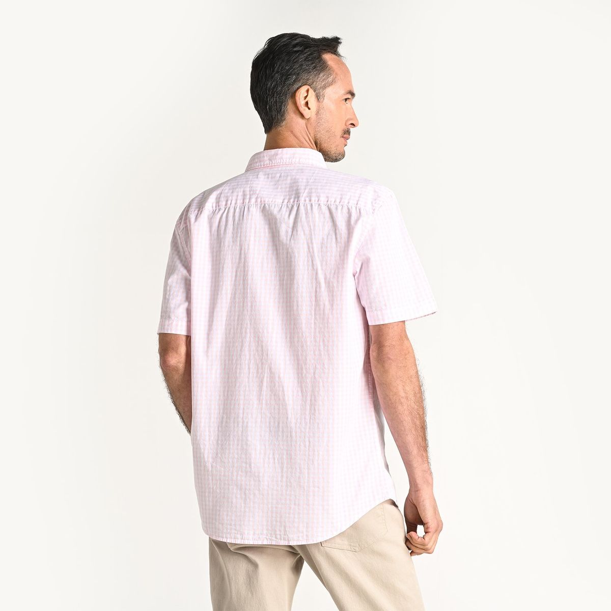 CHRISTIAN LACROIX - Camisa Hombre de Cuadros Manga corta Recto de Algodón Christian Lacroix