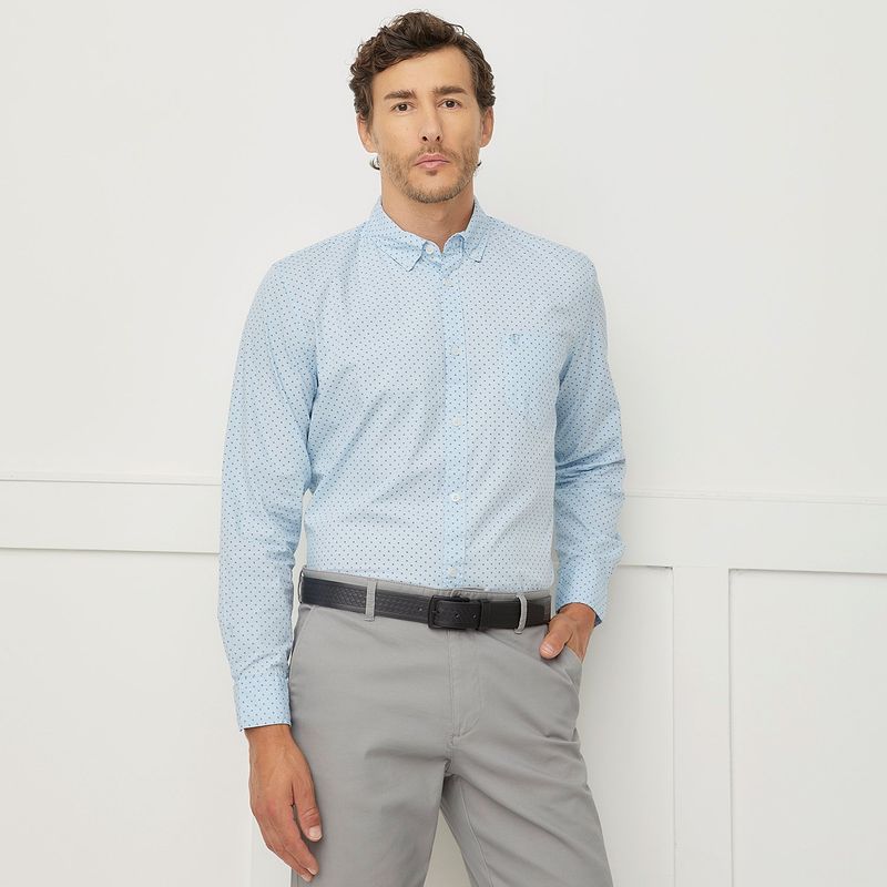 CHRISTIAN LACROIX - Camisa Hombre con Estampado Manga larga Recto de Algodón Christian Lacroix