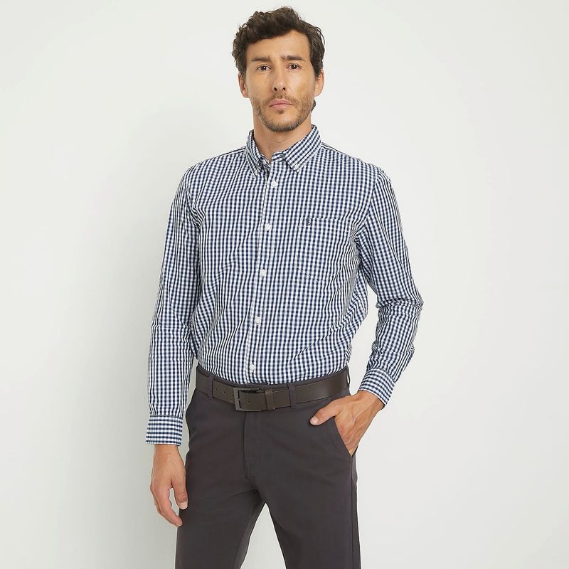 CHRISTIAN LACROIX - Camisa Hombre de Cuadros Manga larga de Algodón Christian Lacroix