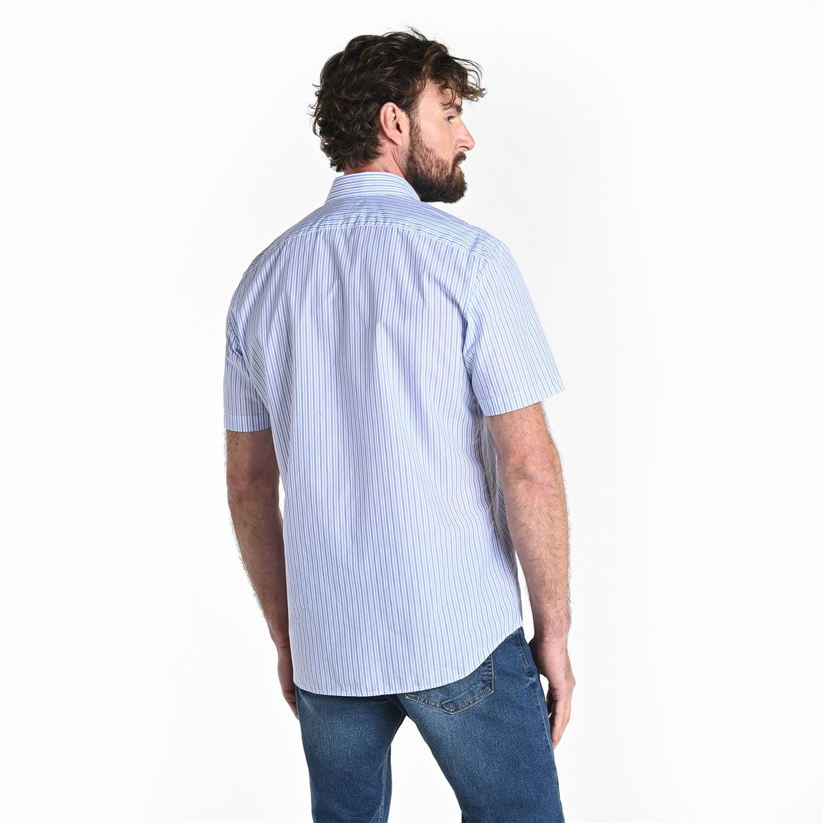 LA MARTINA - Camisa Hombre de Rayas Manga corta de Algodón La Martina