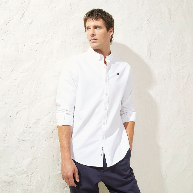 CASCAIS - Camisa Hombre Manga larga Slim de Algodón Cascais.