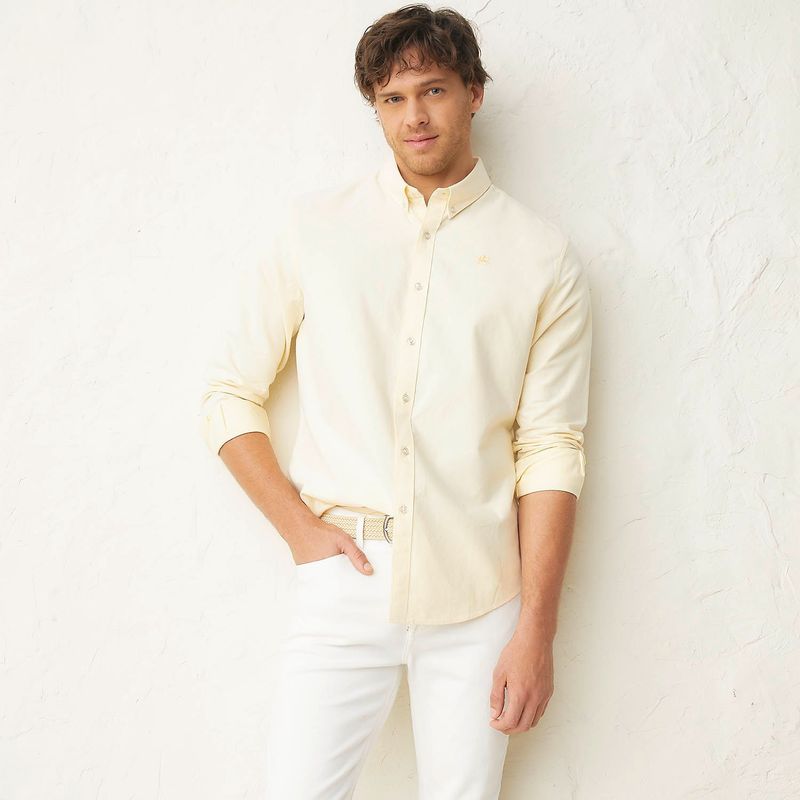 CASCAIS - Camisa Hombre Manga larga Slim de Algodón Cascais.