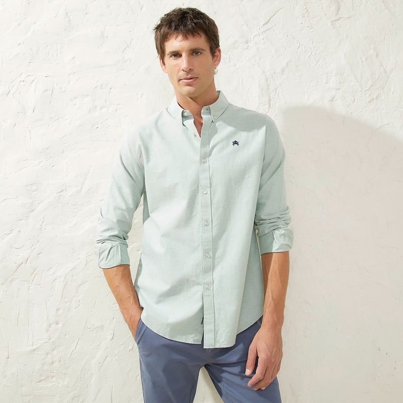 CASCAIS - Camisa Hombre Manga larga Slim de Algodón Cascais.