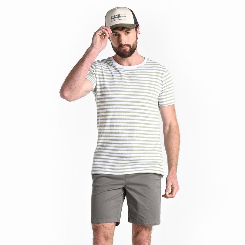 BASEMENT - Camiseta Hombre con Estampado de Algodón Basement
