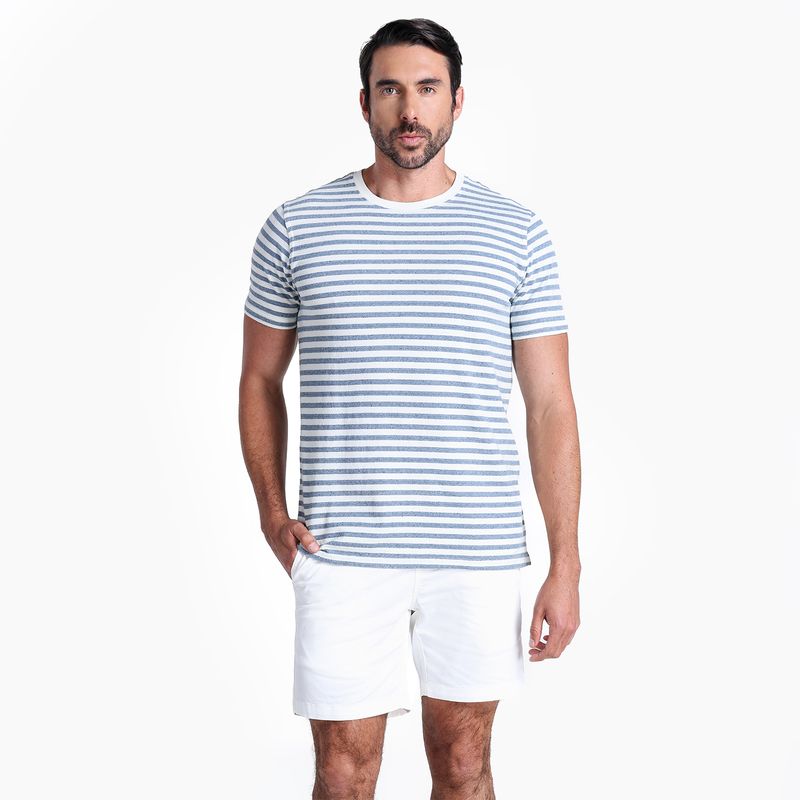 BASEMENT - Camiseta Hombre con Estampado de Algodón Basement
