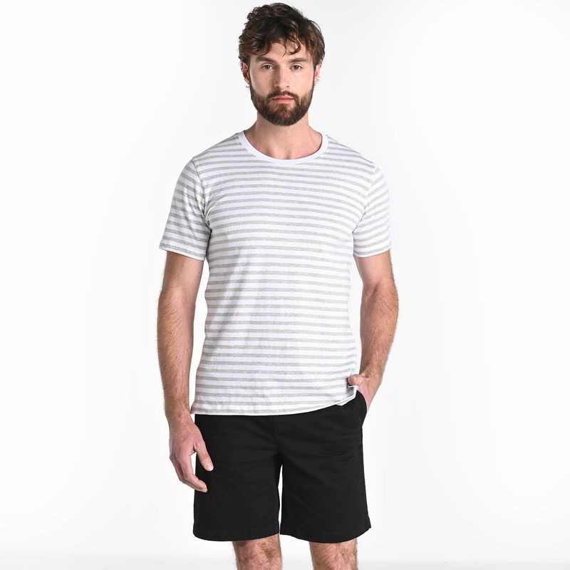 BASEMENT - Camiseta Hombre con Estampado de Algodón Basement