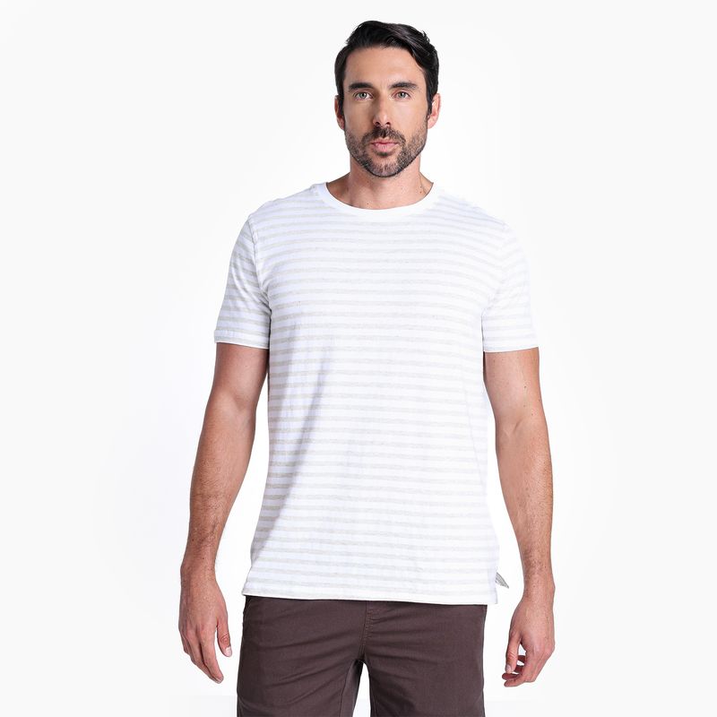 BASEMENT - Camiseta Hombre con Estampado de Algodón Basement