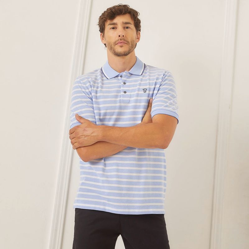 CHRISTIAN LACROIX - Camiseta polo Hombre Manga corta de Rayas de Algodón Christian Lacroix