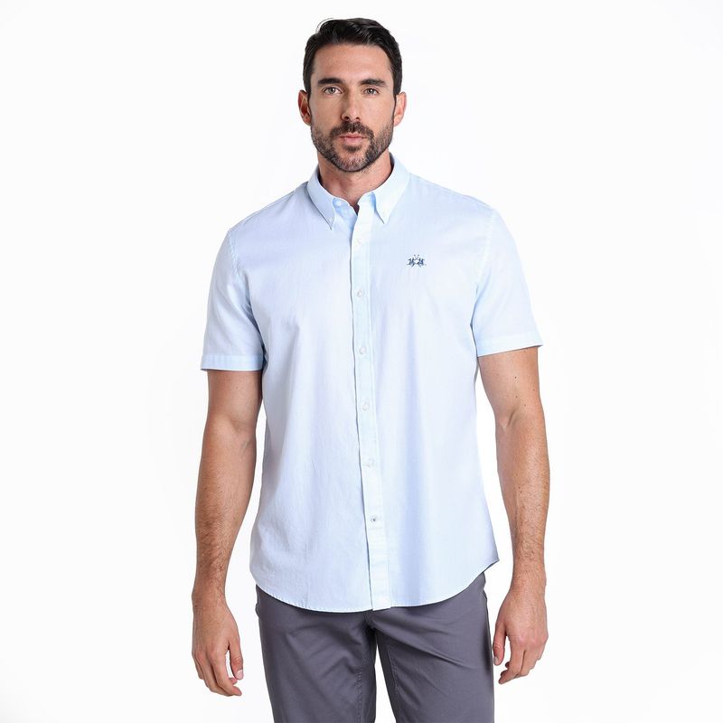 LA MARTINA - Camisa Hombre Manga corta de Algodón La Martina