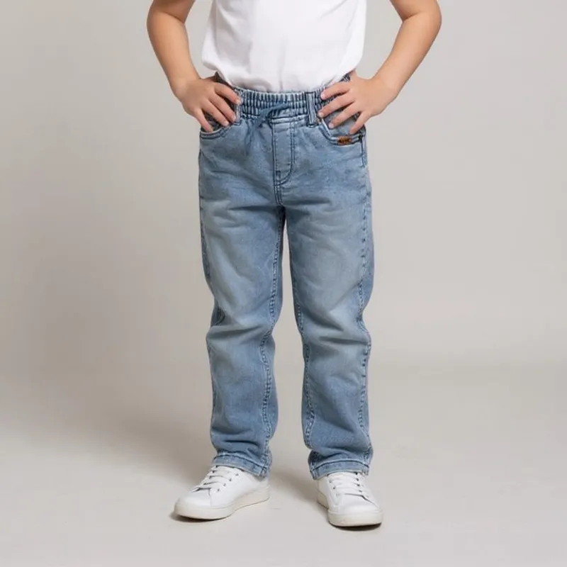 YAMP - Jean para Niño Cintura elásticada de Algodón Yamp