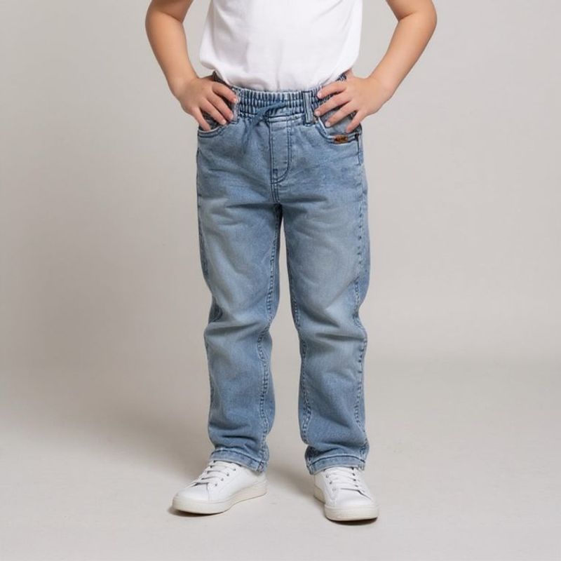YAMP - Jean para Niño Cintura elásticada de Algodón Yamp