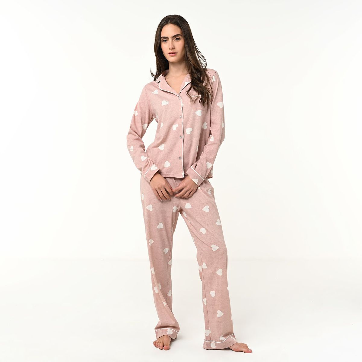 SYBILLA - Conjunto pijama mujer pantalón largo y manga larga Sybilla