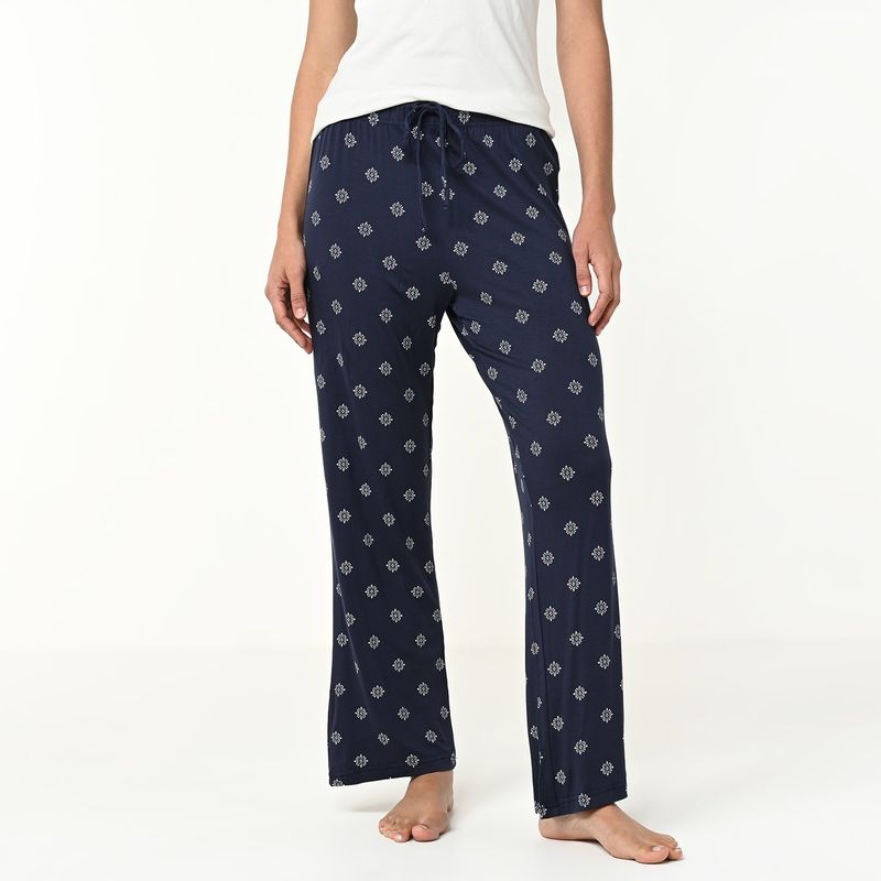 BLU - Pantalón de pijama Mujer Largo Sin mangas Blu