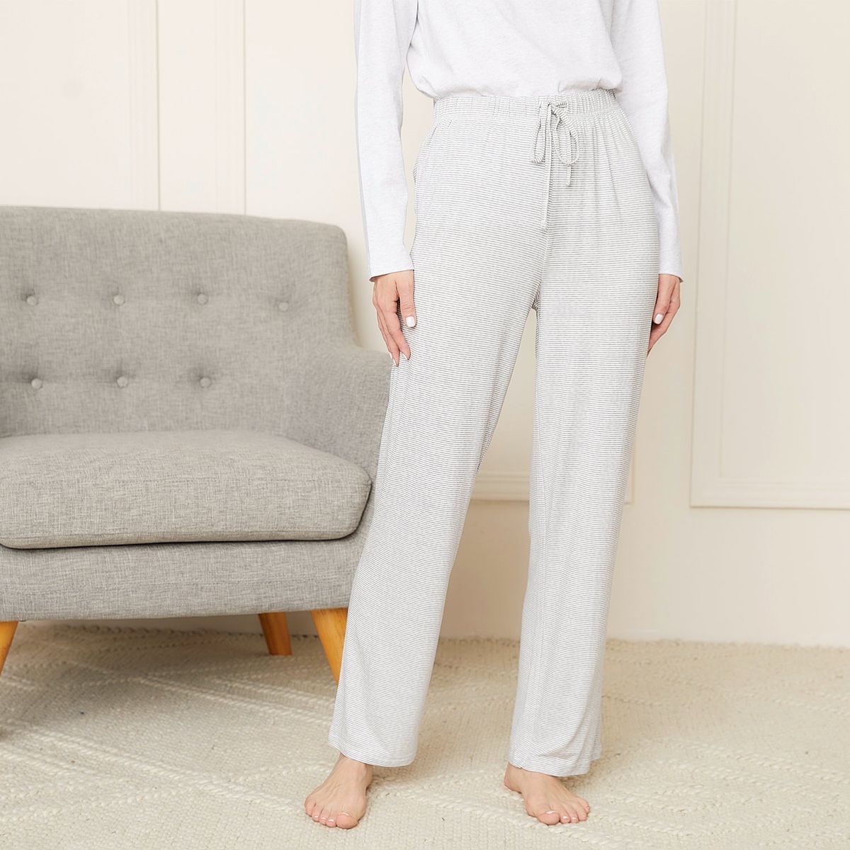 BLU - Pantalón de pijama Mujer Largo Blu